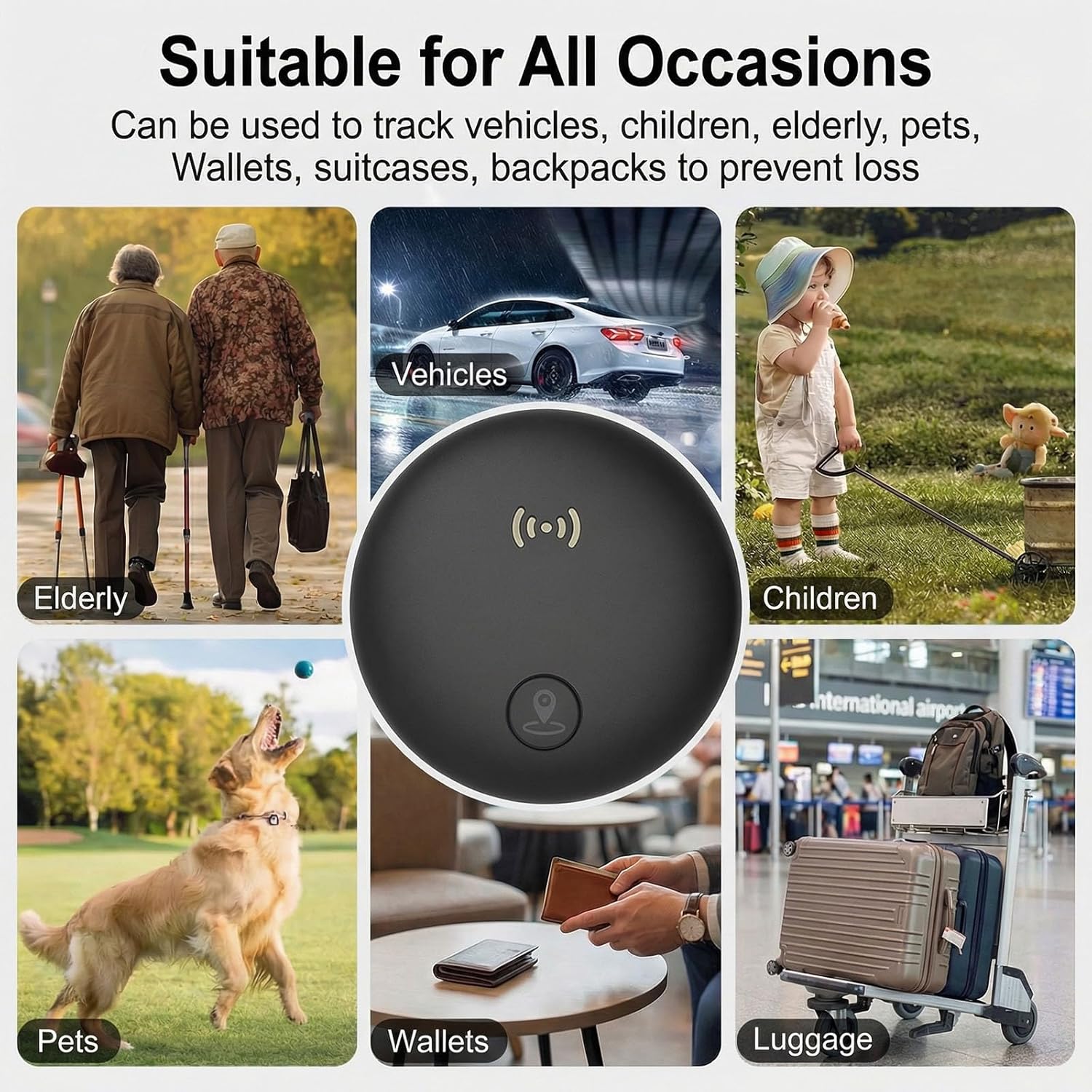 GPS Tracker for Vehicles, Real-Time Hidden Tracking Devices for Cars w/Strong Magnetic, No Monthly Fee/No SIM Card, Works with iOS Find My, Mini GPS Tracker for Cars/Motorcycle/Bikes, Black - Image 5