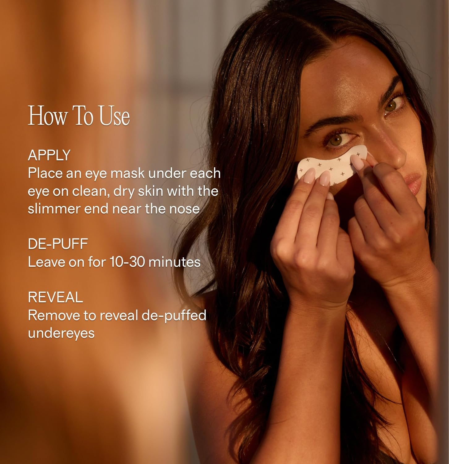 + Lux Unfiltered Iced Latte Cooling Under Eye Patches - Anti-Slip Caffeine Infused Korean Eye Mask - Reduces Puffiness, Brightens & Hydrates - Niacinamide & Hyaluronic Acid - Vegan - 10 Pairs - Image 3